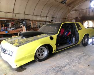 1981 Monte Carlo Pro Stock Drag Racing Car - Excellent condition - runs well - lined up and weighted out, tires new - Lined up by Mike Wolfe.