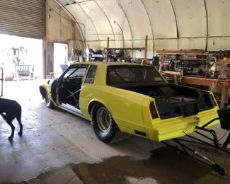 1981 Monte Carlo Pro Stock Drag Racing Car - Excellent condition - runs well - lined up and weighted out, tires new - Lined up by Mike Wolfe.