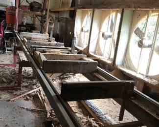 2002 Timber King Band Mill - hitch and axils available - can be towed with pickup - 26ft hitch - last used June 2024 - runs well - no issues