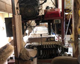 2002 Timber King Band Mill - hitch and axils available - can be towed with pickup - 26ft hitch - last used June 2024 - runs well - no issues