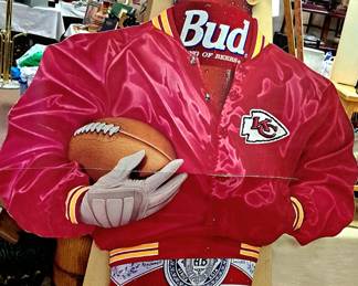 Vintage 6 ft. Kansas City Chiefs Budman standup. Only second one we've ever seen!!
