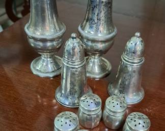 Sterling and weighted sterling salt and peppers