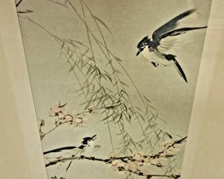 Vintage and modern framed pictures 