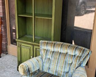 Ethan Allen painted bookcase 