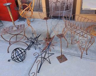 Rustic outdoor and yard art
