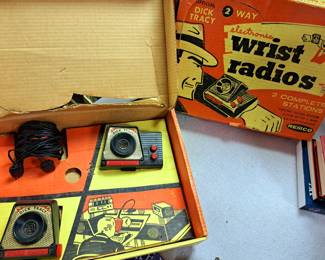 Pr. vintage "Dick Tracy 2 Way Wrist Radios"