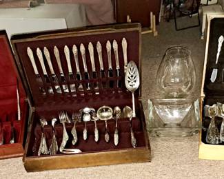  6 sets silverplate flatware
