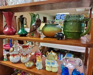 Much, much glassware, pottery and china.