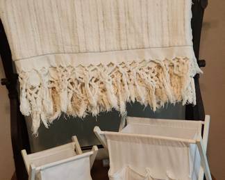 Quilt Rack with Sewing Baskets