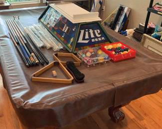 Pool Table with Accessories