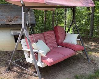 Outdoor Swing with Canopy