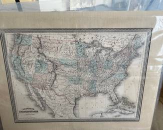 1860 United States map (Johnson's)