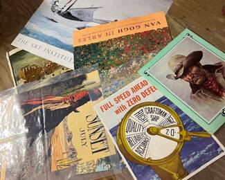 We have a very large collection of vintage postures...besides the above :Bell Telephone, Oregon Trail, I want you for U.S. Army, Iran Persia, The London Underground, Sun Valley Idaho, Map of Florida....