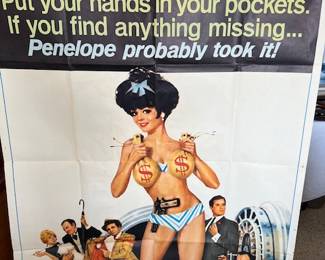 Penelope  (27" x 40") Natalie Wood original movie poster..we have a large collection of vintage posters