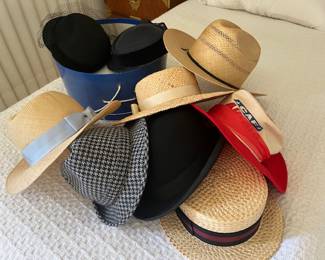 Vintage hats...Miss Biernor, Tony Lama Co., David , Constable/NY, etc