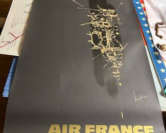 Original Vintage Air France Poster by Mathieu G.