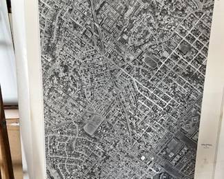 Large vintage map of Nimitz Corridor southern half