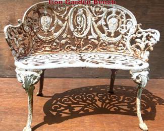 Lot 1504 Antique Versailles Pattern Cast Iron Garden Bench
