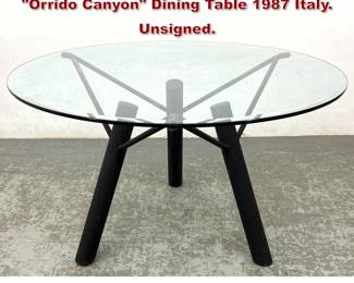 Lot 1547 Paolo Pallucco and Marielle Rivier Orrido Canyon Dining Table 1987 Italy. Unsigned.