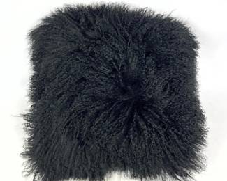 Lot 1249 Black Persian Lamb Pillow 