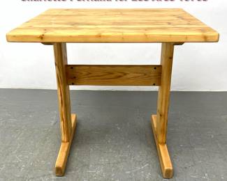 Lot 1211 Solid Pine Table attributed to Charlotte Perriand for Les Arcs 1970s