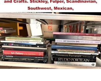 Lot 1779 Lot of 50 Pottery Art Books. Arts and Crafts. Stickley, Fulper, Scandinavian, Southwest, Mexican, 
