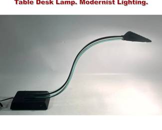 Lot 1216 Lucite and Chrome Cobra Form Table Desk Lamp. Modernist Lighting. 