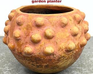 Lot 1468 Terracotta bumpy nodular garden planter