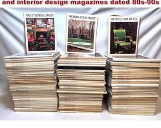 Lot 1781 90 architectural digest fine art and interior design magazines dated 80s90s 