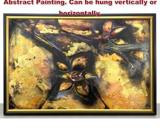 Lot 1417 Large Suzanne Horvitz Modernist Abstract Painting. Can be hung vertically or horizontally. 