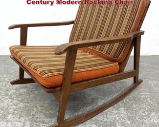 Lot 1377 Danish style Yugoslavia Mid Century Modern Rocking Chair