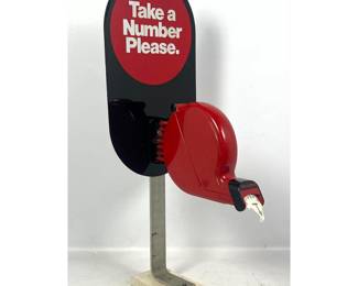 Lot 1715 Turnomatic ticket dispenser