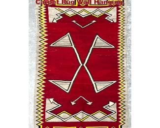 Lot 1633 6 8 X 4 3 American Indian Navajo Carpet Rug Wall Hanging. 