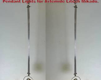 Lot 1577 Pair F.A. Porsche Mikado Wall Pendant Lights for Artemide Litech Mikado.