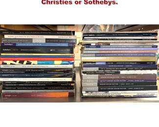 Lot 1777 Lot of 75 Auction Catalogs. Most Christies or Sothebys. 
