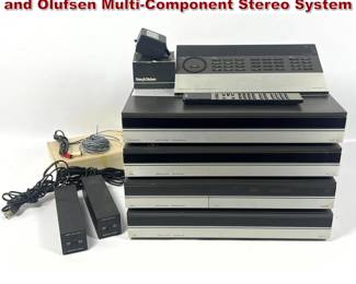 Lot 1668 1980s Mid Century Modern Bang and Olufsen MultiComponent Stereo System 