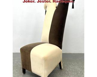 Lot 1394 Jester Tall Back Lounge Chair. Joker. Jester. Harlequin.