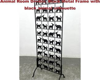 Lot 1290 Fredrick Weinberg inspired Metal Animal Room Divider. Black Metal Frame with black animal silhouette