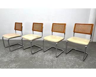 Lot 1571 Set 4 Cesca Style Dining Chairs. 