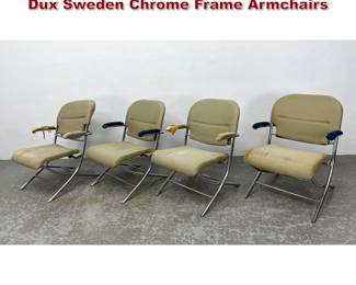 Lot 1565 Set 4 Danish Modern Ray Redel Dux Sweden Chrome Frame Armchairs