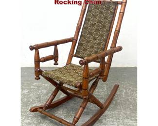 Lot 1653 George Hunzinger Style Rocker Rocking Chair. 