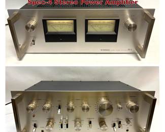 Lot 1665 2pcs Pioneer Spec1 Pre amp, Spec4 Stereo Power Amplifier