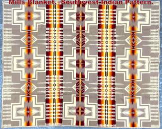 Lot 1623 Beaver State Pendleton Woolin Mills Blanket. Southwest Indian Pattern. 