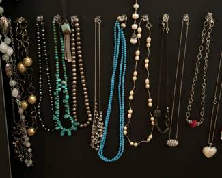 Sterling jewelry, necklaces 