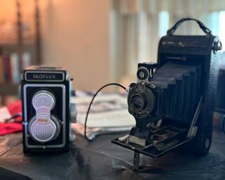 Ikoflex and Kodak camera 