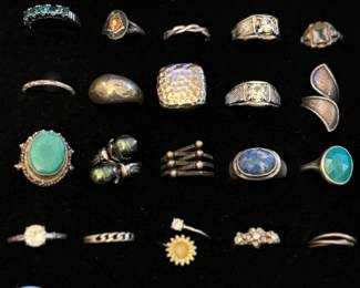 Sterling jewelry, rings