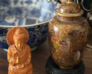 Buddha Statue, Japanese vase
