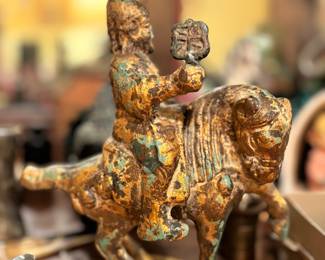 Vintage Chinese warrior figurine 