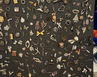 Sterling silver jewelry pins brooches 