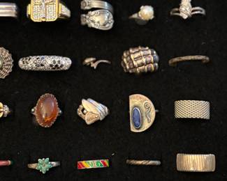 Sterling jewelry, rings